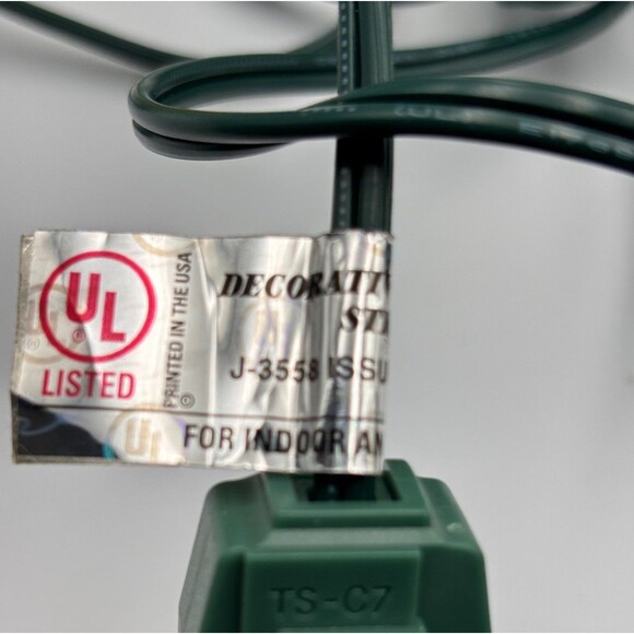 21 Multi-Color Retro Christmas Bubble Lights 7.5' Green Wire - 3 sets Extra bulb - Picture 6 of 8